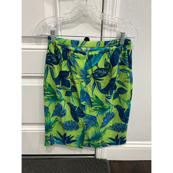 Jessica Howard Womens Tropical Leaf Print Sleeveless Dress Size 10 Polyester Spa - Picture 8 of 12